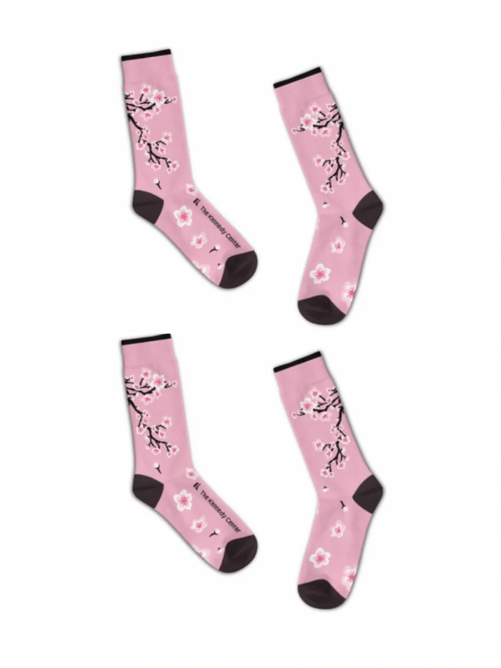Two (2) Pairs Cherry Blossom Socks - The Kennedy Center